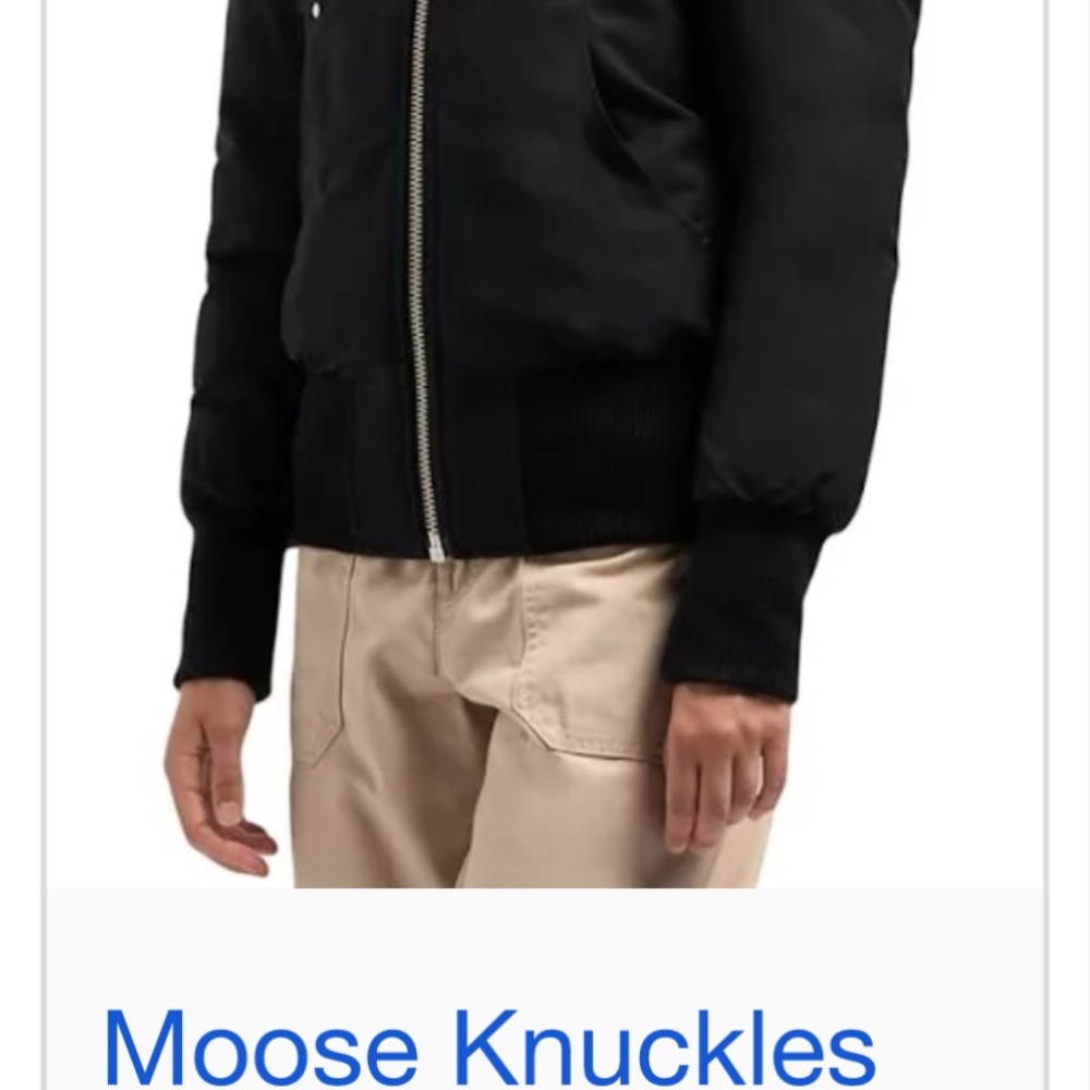 A beautiful Moose Knuckles jacket. Never worn but no tags.